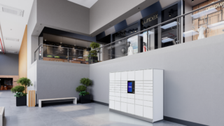 Cleveron 302, world's best indoor locker in an indoor retail enviroment.