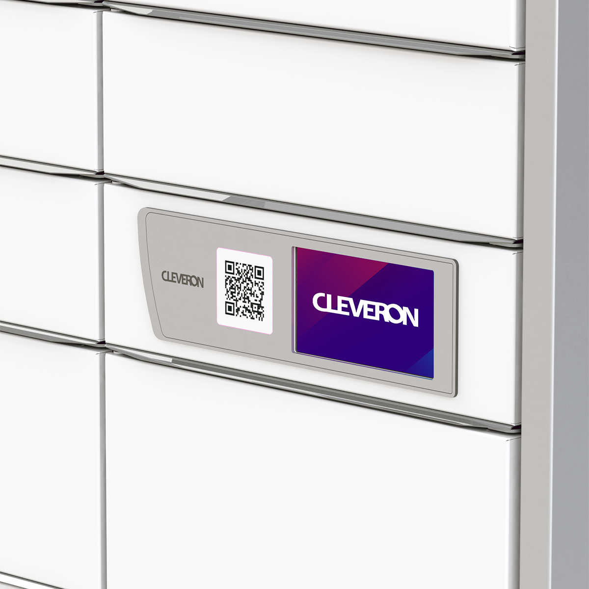 The Cleveron 351 parcel locker features a 7-inch screen display that is intuitive and user-friendly.